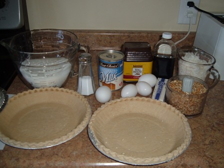 Chocolate-Pecan-Pie-Ingredients